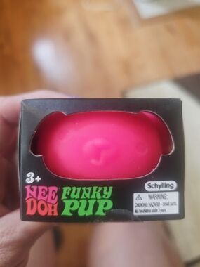 ✨NEW✨ RARE Nee Doh Funky Pup Stress Ball - Bright Pink